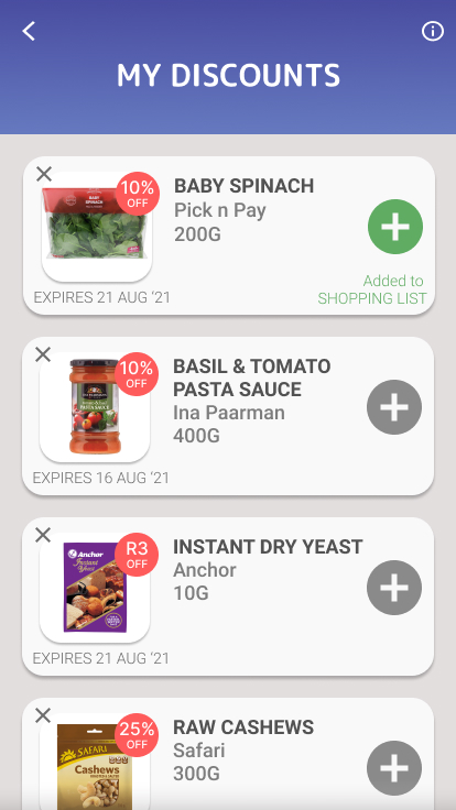 Pick n Pay App Redesign